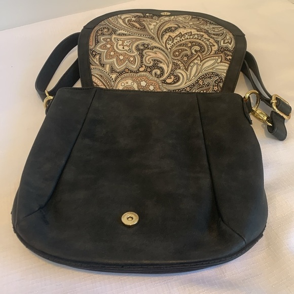 Imoshion Studded Black Bag Saddlebag Shoulder or Crossbody Purse Faux Leather - Picture 6 of 8